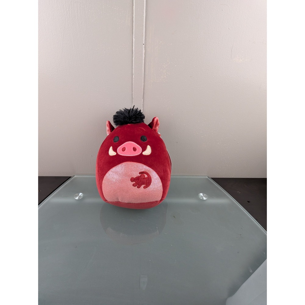 Squishmallows Disney Lion King Pumbaa Plush 8 Inch Red Warthog Stuffed Animal